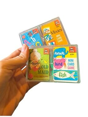 Vintage Mixies Mini Card Game Set and others